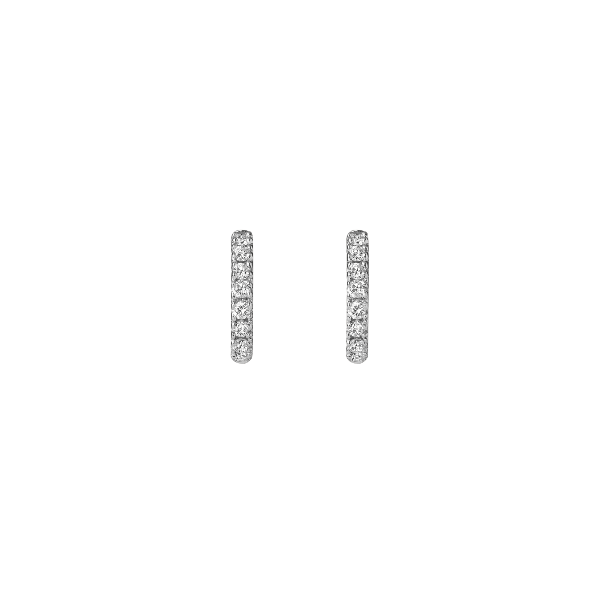 Diamond Huggie Earrings