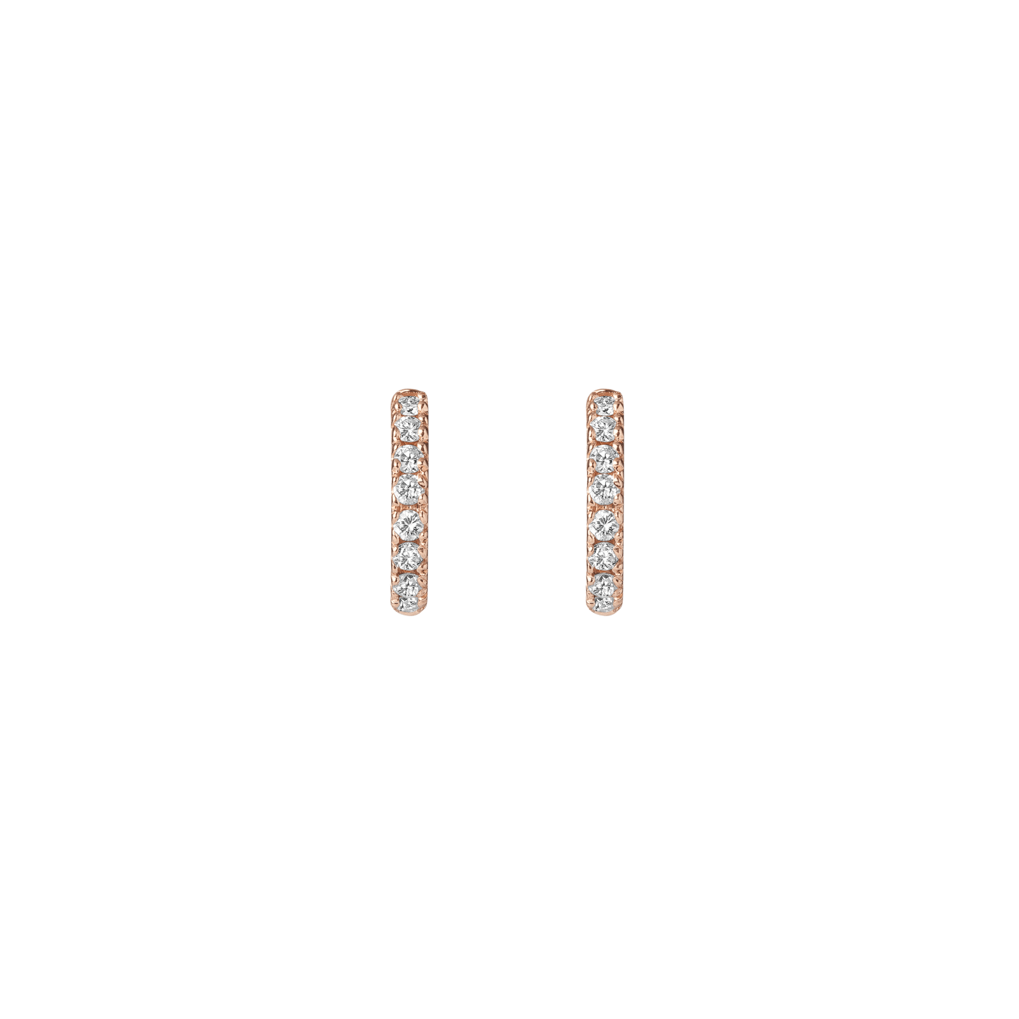 Diamond Huggie Earrings