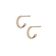 Diamond Huggie Earrings