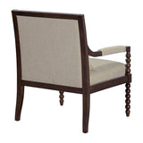 Upholstered Accent Chair with Removable Lumbar Pillow