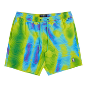 Psycho Bunny Montgomery All Over Print Men Swim Trunks Banana