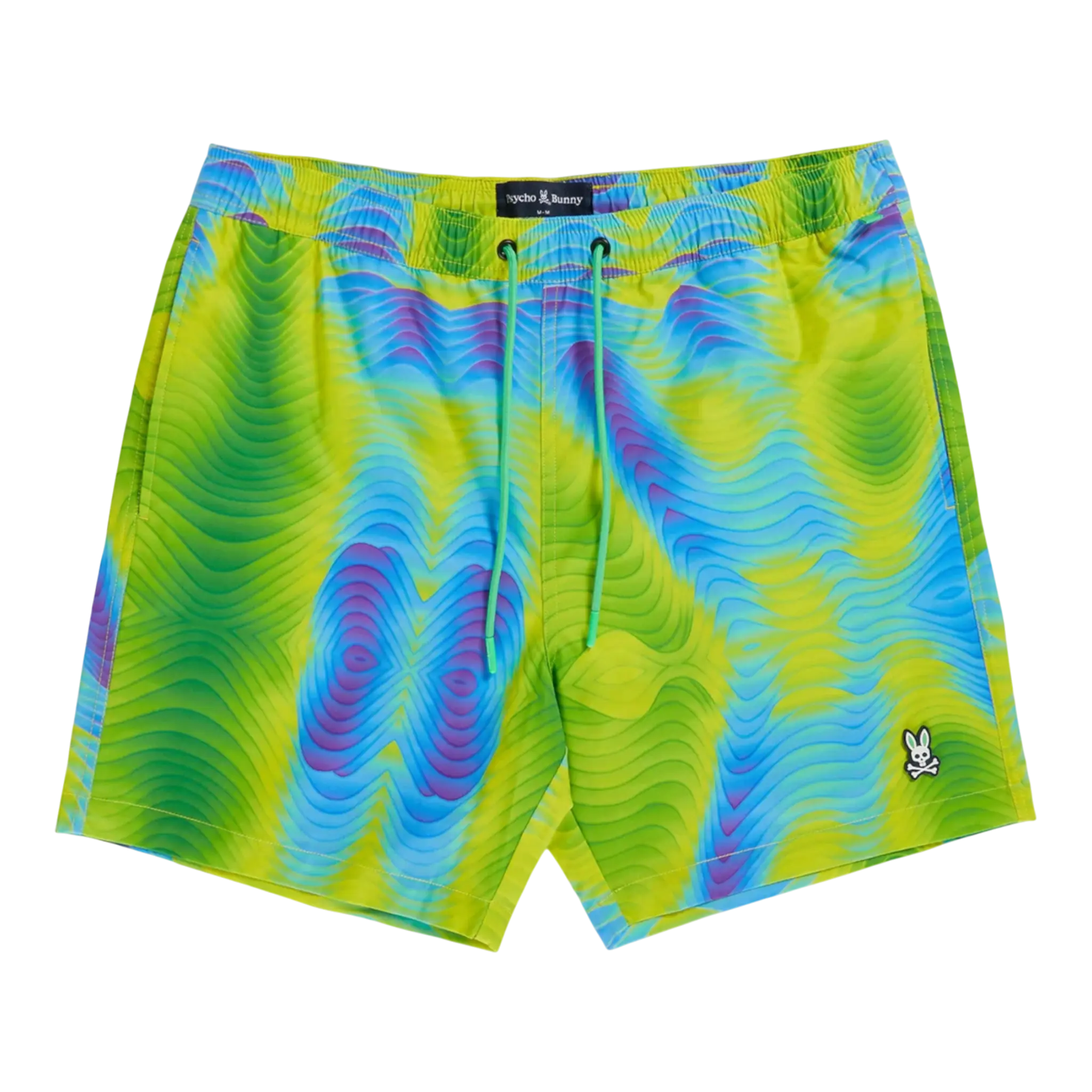 Psycho Bunny Montgomery All Over Print Men Swim Trunks Banana
