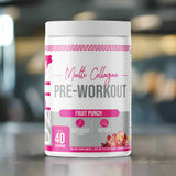 D2Fit (By Jessica Bass) Women’s Pre Workout Multi Collagen (2.5g) + Biotin (150mcg) - Supports Healthy Hair, Skin & Nails, Supports Increased Energy, Focus & Endurance