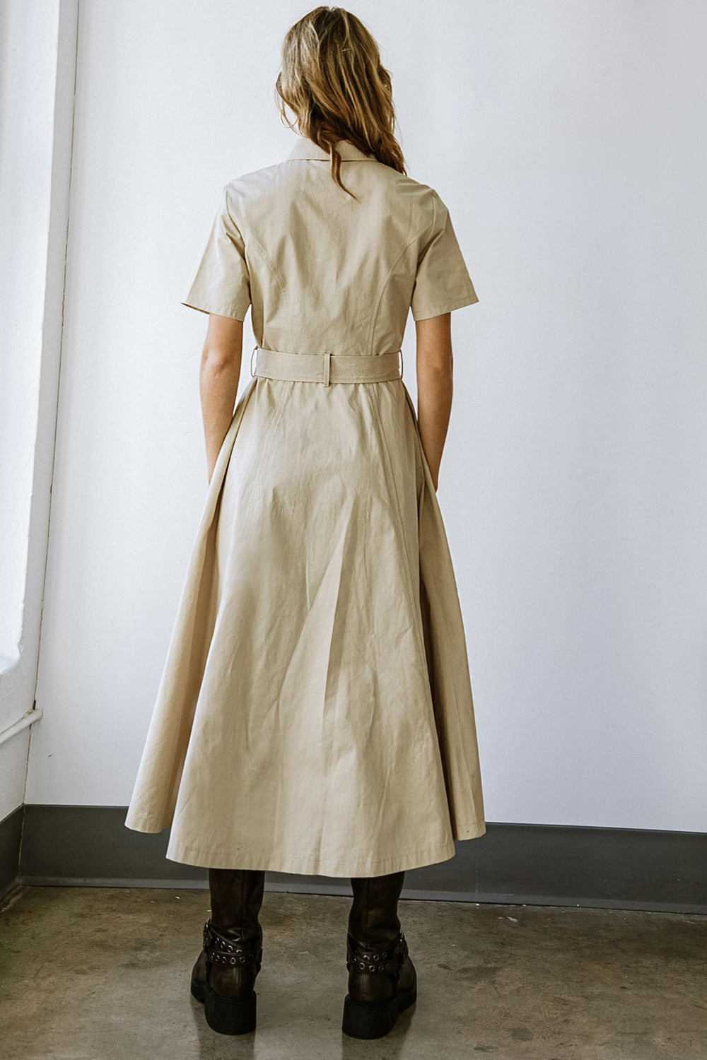 Lucky Me Woven Midi Dress