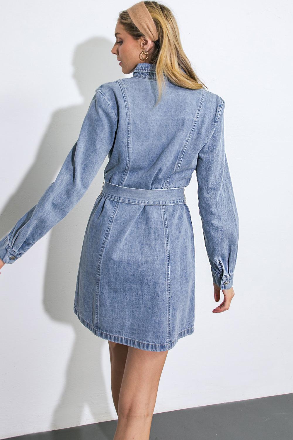 Be A Light Denim Mini Dress