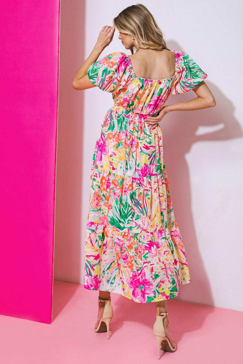 It Starts Now Woven Midi Dress