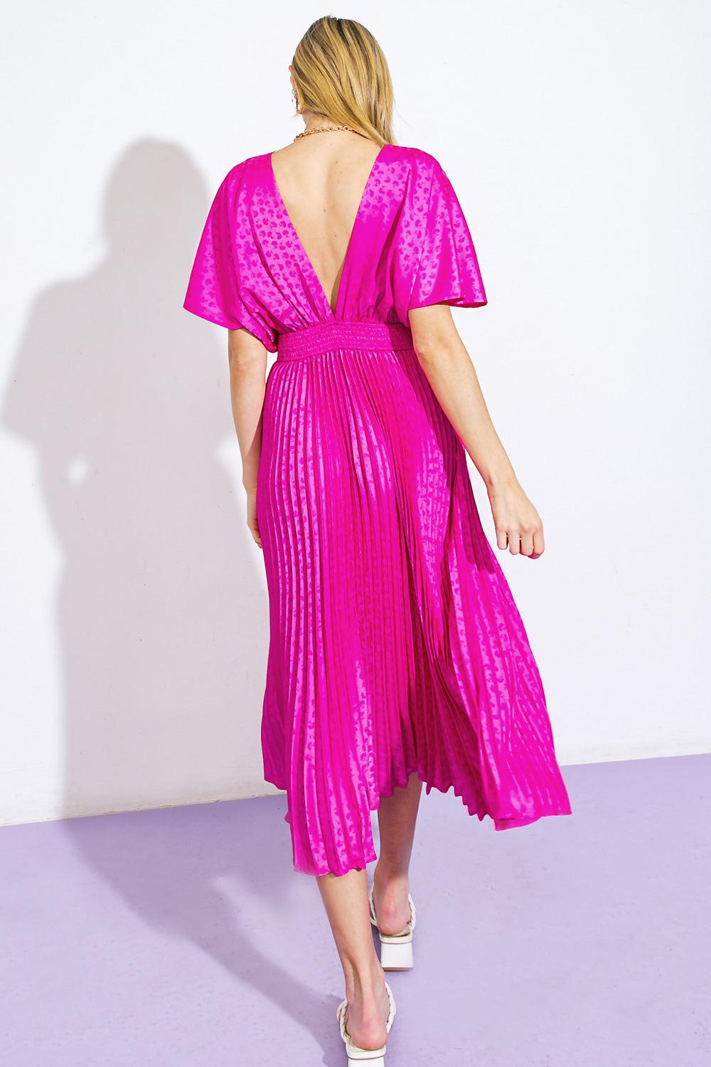 Cowgirl Repeat Satin Midi Dress
