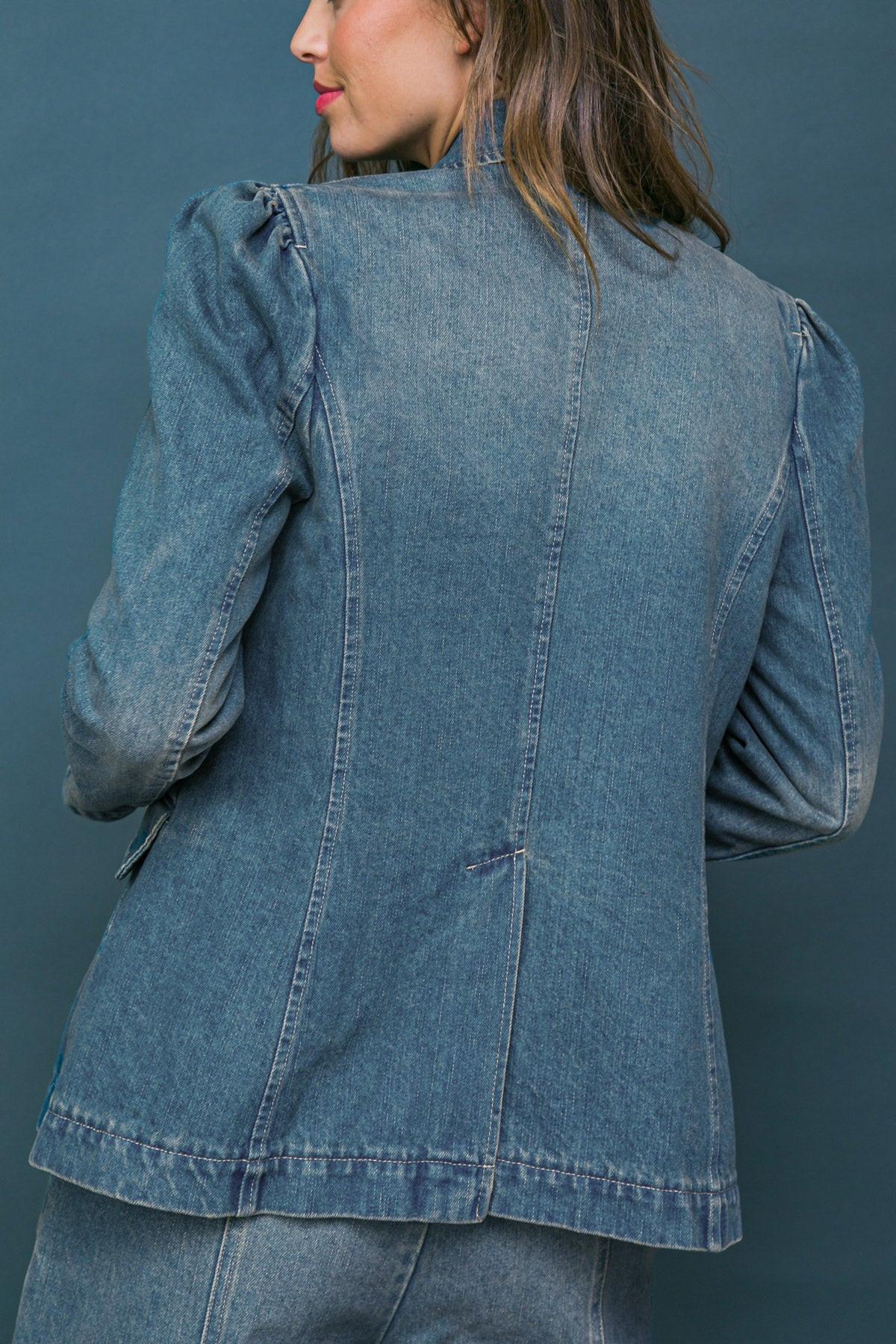 Give It Your All Denim Blazer