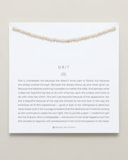 Grit Seed Pearl Anklet