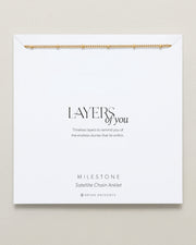 Milestone Satellite Chain Anklet