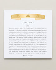 Overcome Engraved Cuff