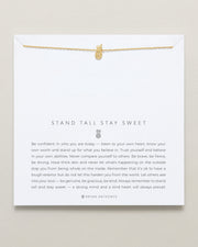 Stand Tall Stay Sweet Icon Necklace