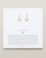 By My Side Pearl Drop Earrings