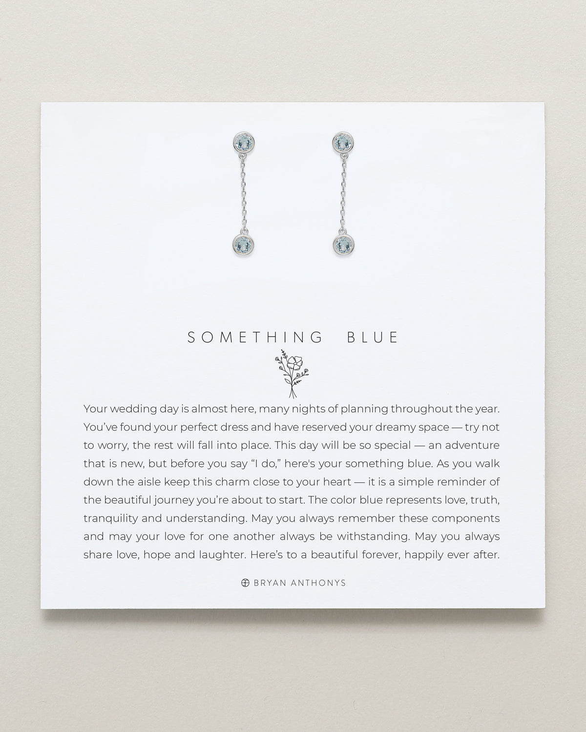 Something Blue Drop Earrings