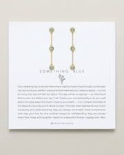 Something Blue Linear Earrings