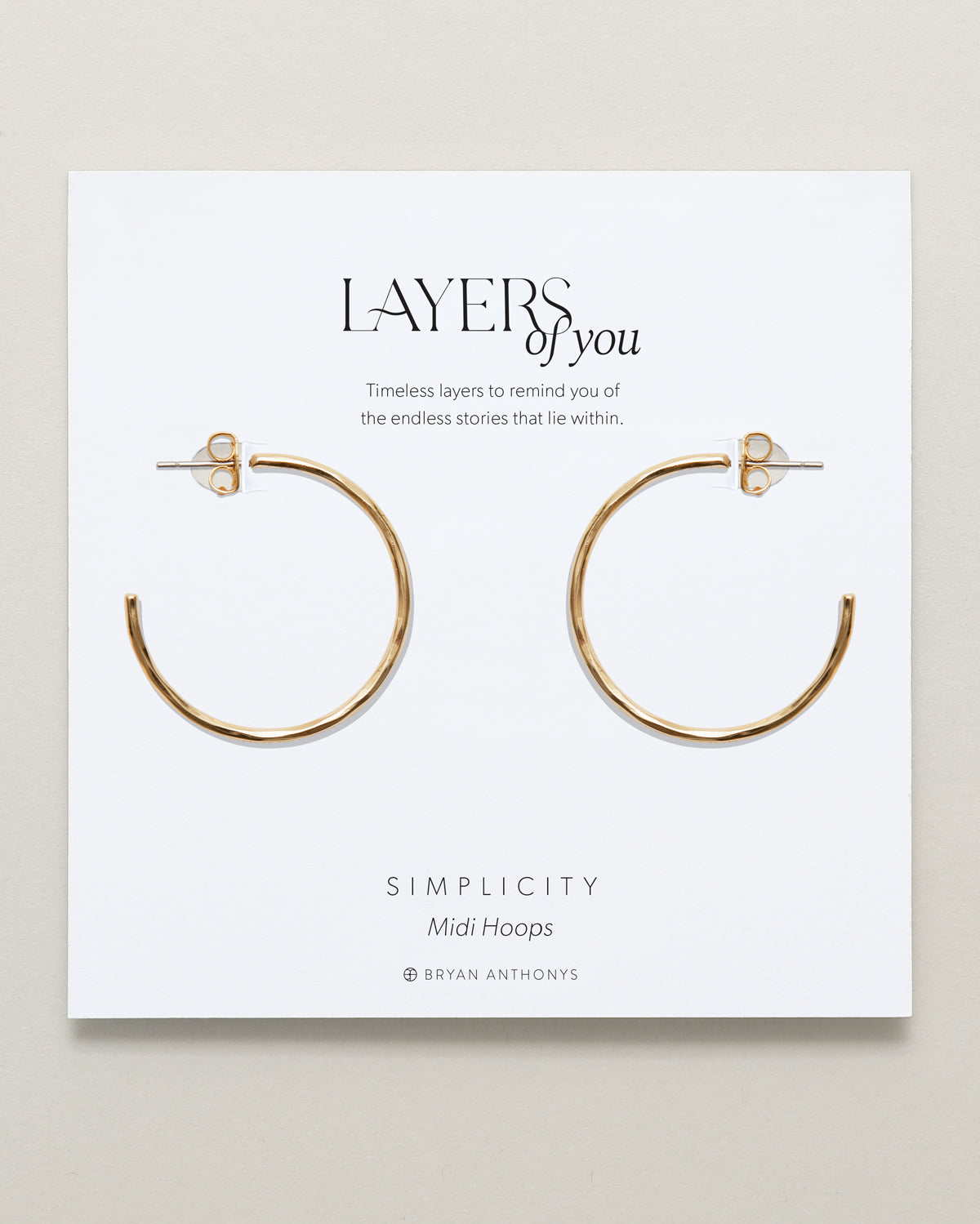 Simplicity Midi Hoop Earrings