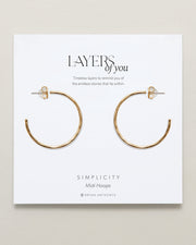Simplicity Midi Hoop Earrings