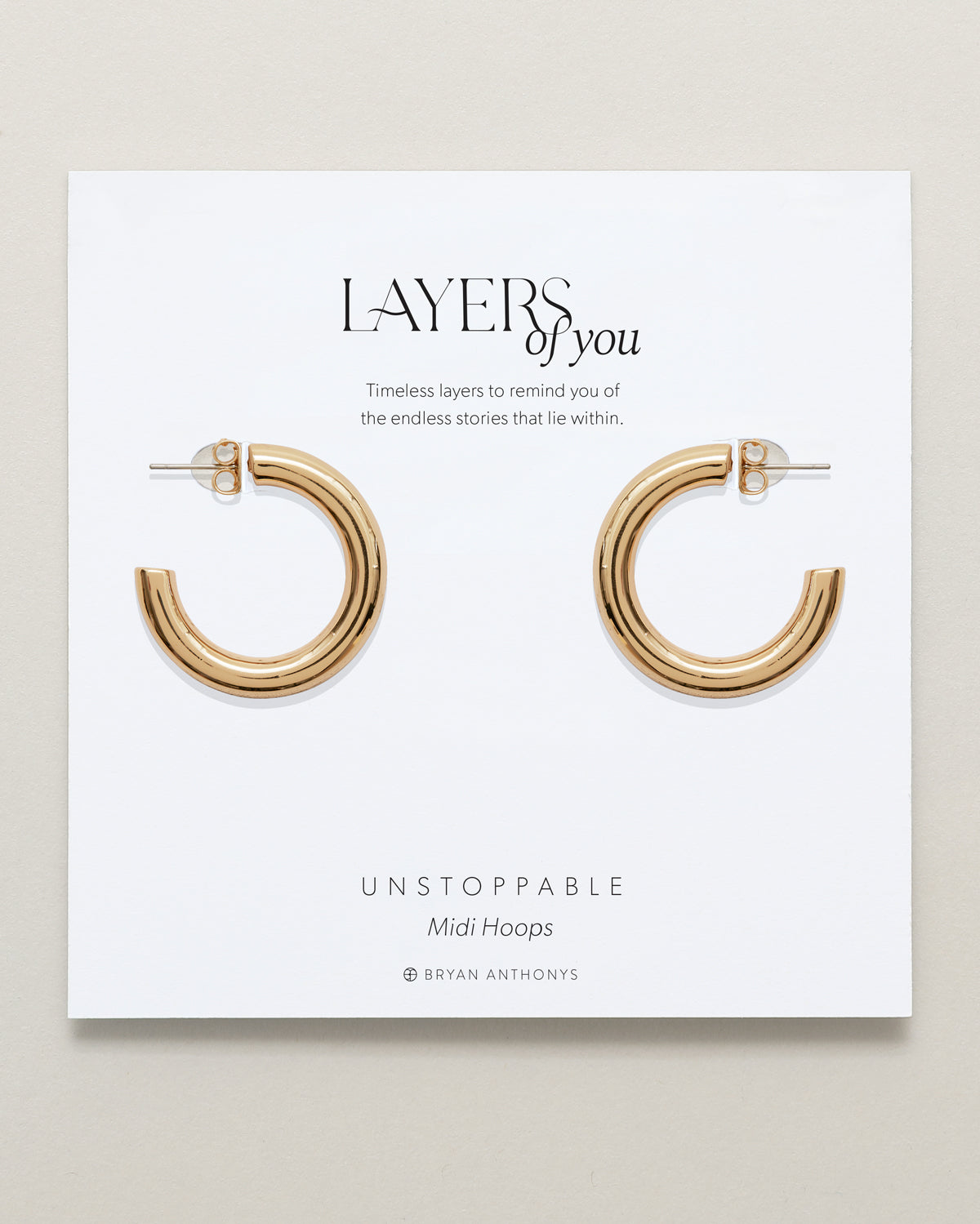 Unstoppable Midi Hoop Earrings