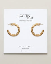 Unstoppable Midi Hoop Earrings