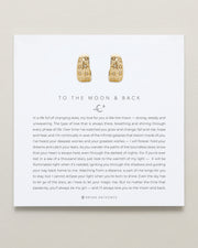 To The Moon And Back Hoop Earrings