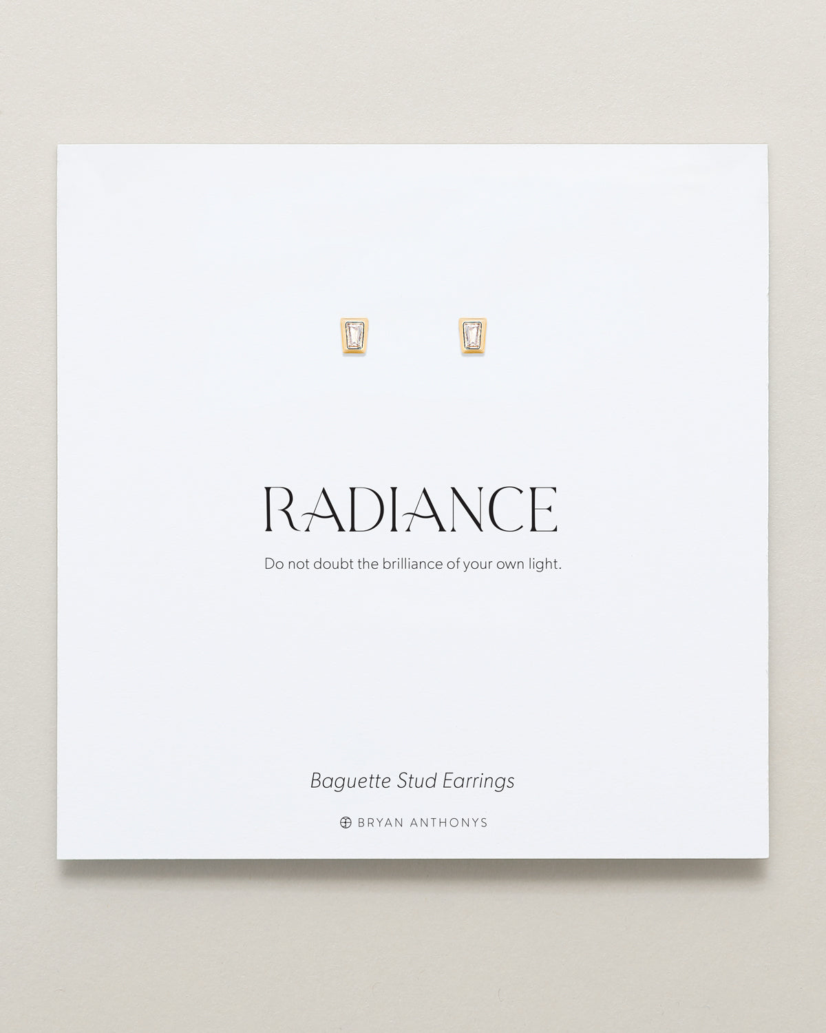 Radiance Baguette Stud Earrings