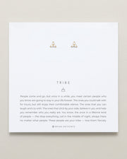 Tribe Dainty Friendship Stud Earrings