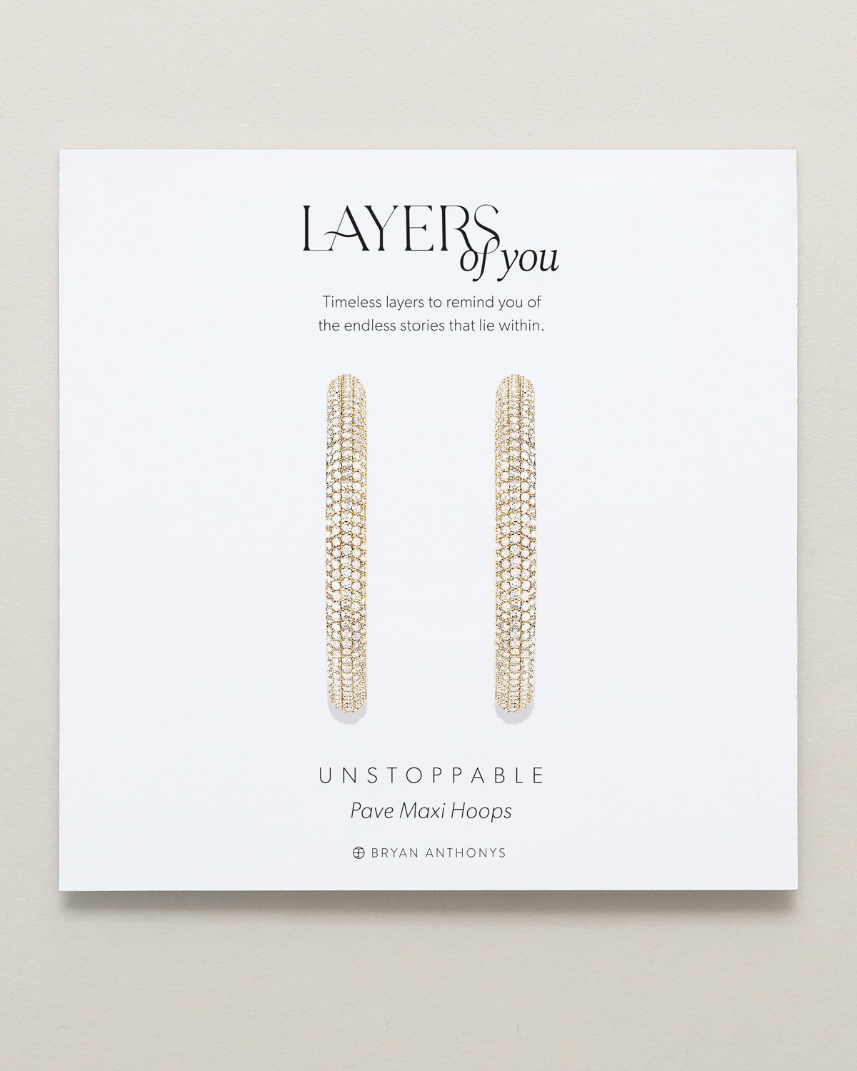 Unstoppable Pave Maxi Hoop Earrings