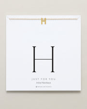Just For You Initial Necklace — H