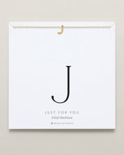 Just For You Initial Necklace — J