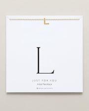 Just For You Initial Necklace — L