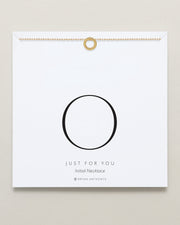 Just For You Initial Necklace — O