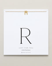 Just For You Initial Necklace — R