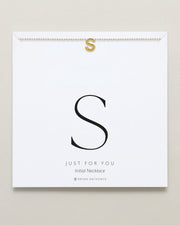 Just For You Initial Necklace — S