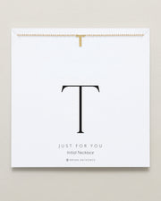 Just For You Initial Necklace — T