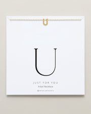 Just For You Initial Necklace — U
