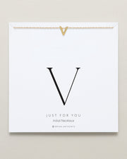 Just For You Initial Necklace — V