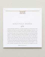 Beautifully Broken Baguette Dainty Necklace