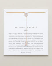 Beautifully Broken Emerald Cut Lariat Necklace