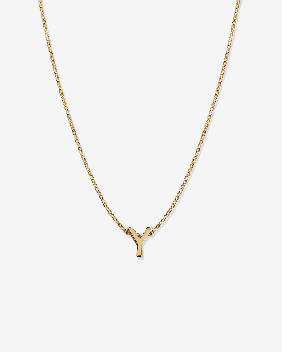 Just For You Initial Necklace — Y