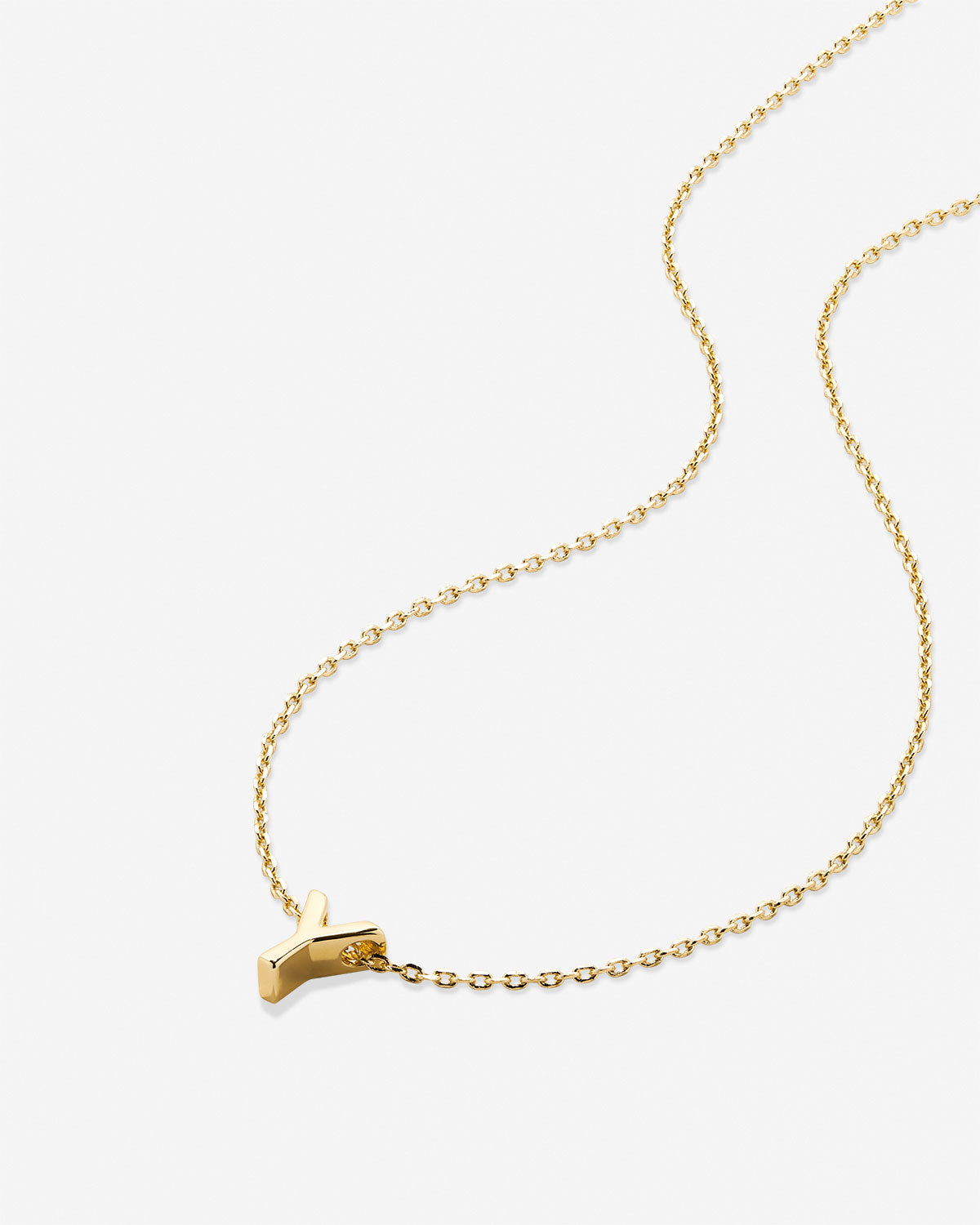 Just For You Initial Necklace — Y