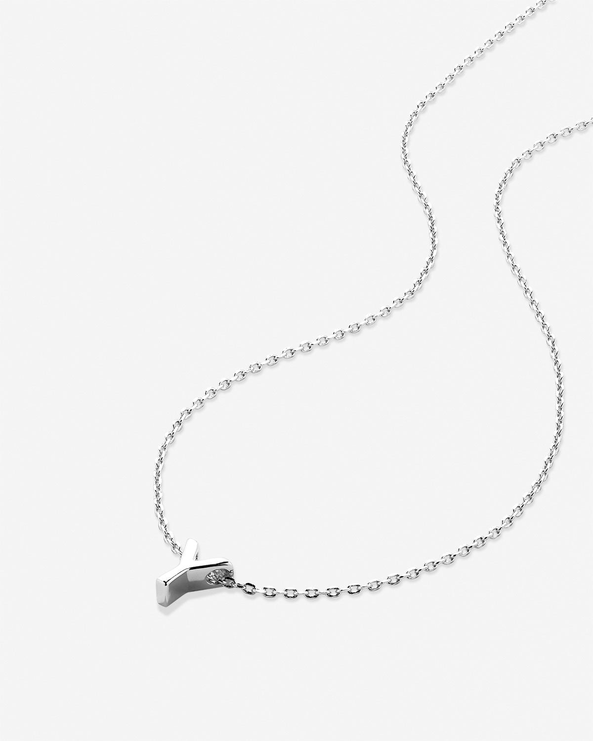 Just For You Initial Necklace — Y