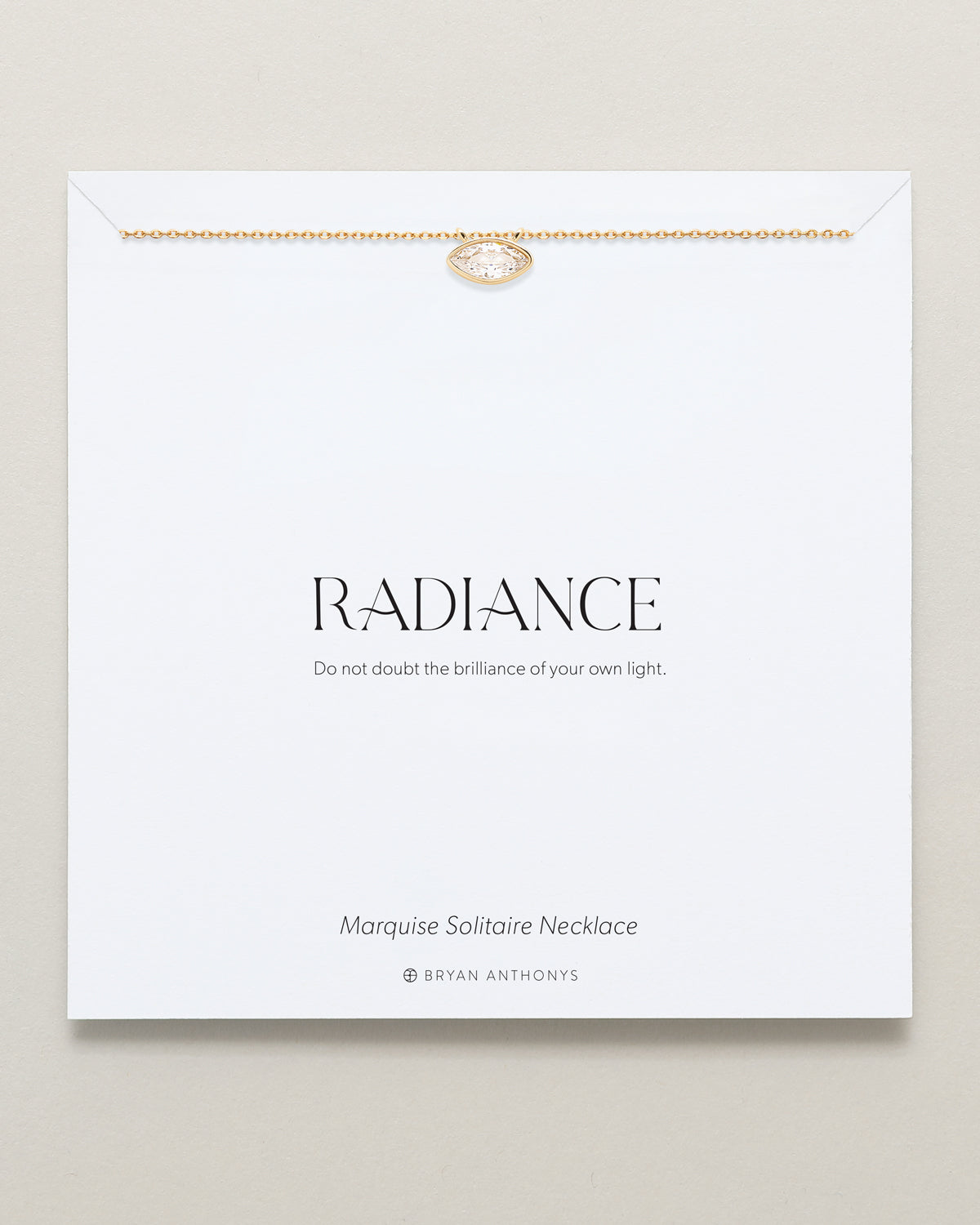 Radiance Marquise Solitaire Necklace