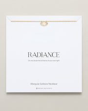 Radiance Marquise Solitaire Necklace