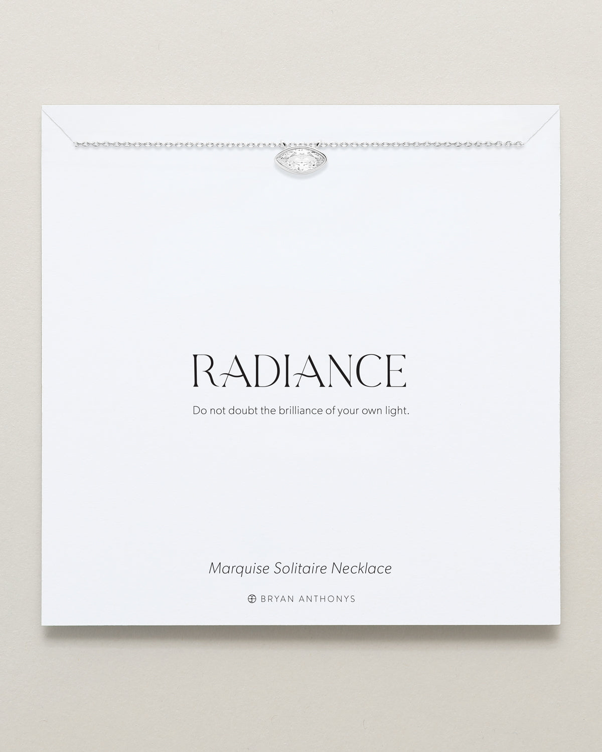 Radiance Marquise Solitaire Necklace
