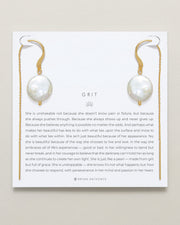 Grit Threader Earrings