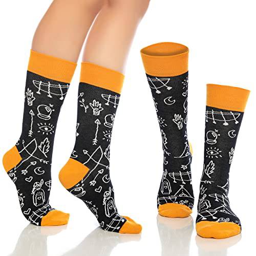 Fun Crew Socks For Men And Women – Colorful Cotton Novelty 6-pack