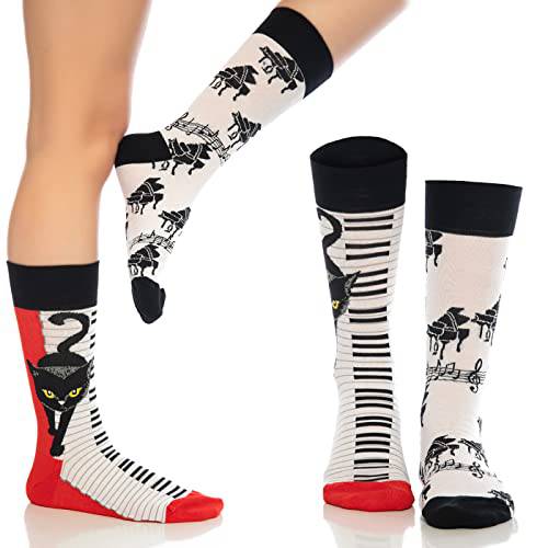Fun Crew Socks For Men And Women – Colorful Cotton Novelty 6-pack