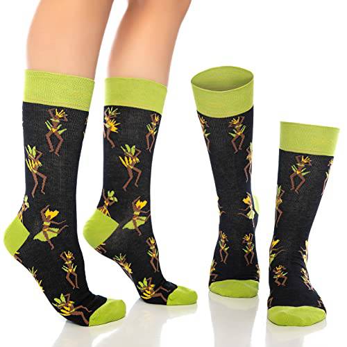 Fun Crew Socks for Men and Women – Colorful Cotton Novelty 6-Pack