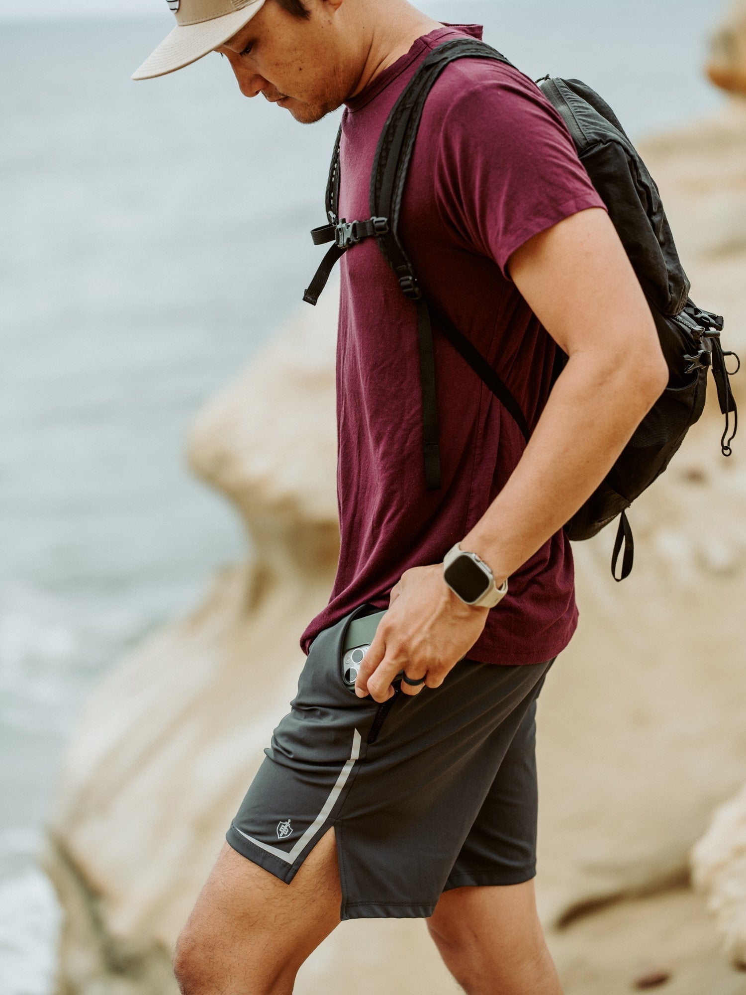 Bamboo Aerotech T-shirt - Navy Blue