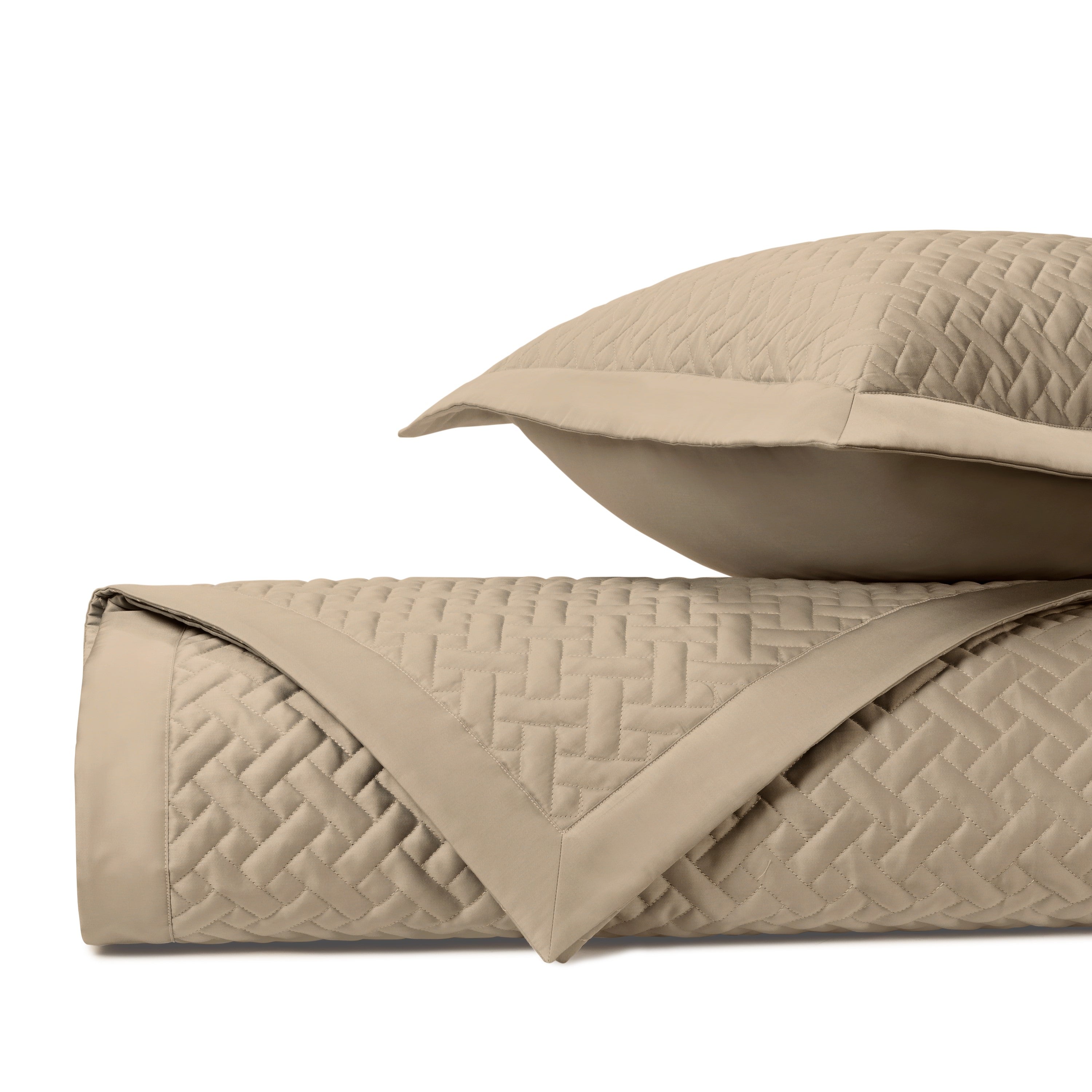 Basketweave Quilted Coverlet